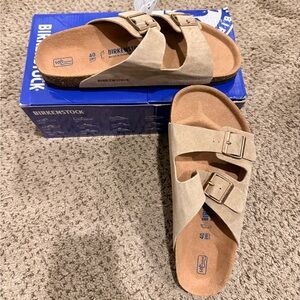 Birkenstock Arizona Suede Leather - New with Tags